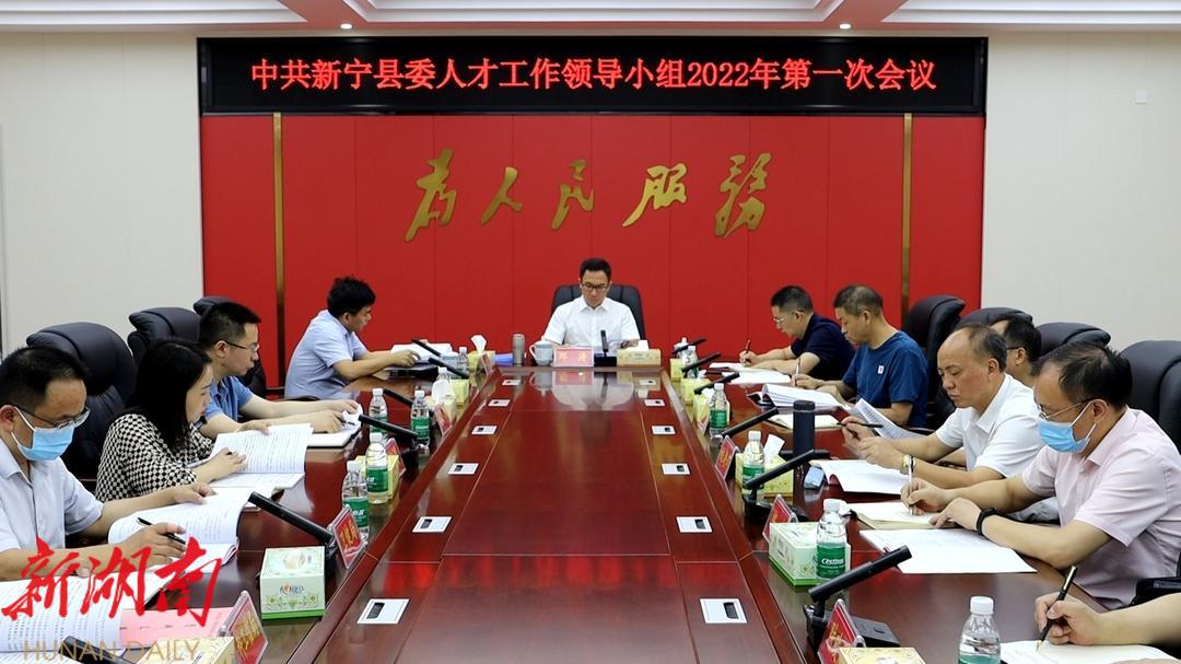 中共新宁县委人才工作领导小组2022年第一次会议召开_邵商网